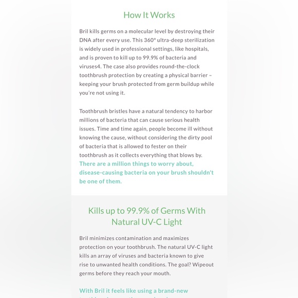 Bril NWT toothbrush sterilizer - Picture 4 of 5